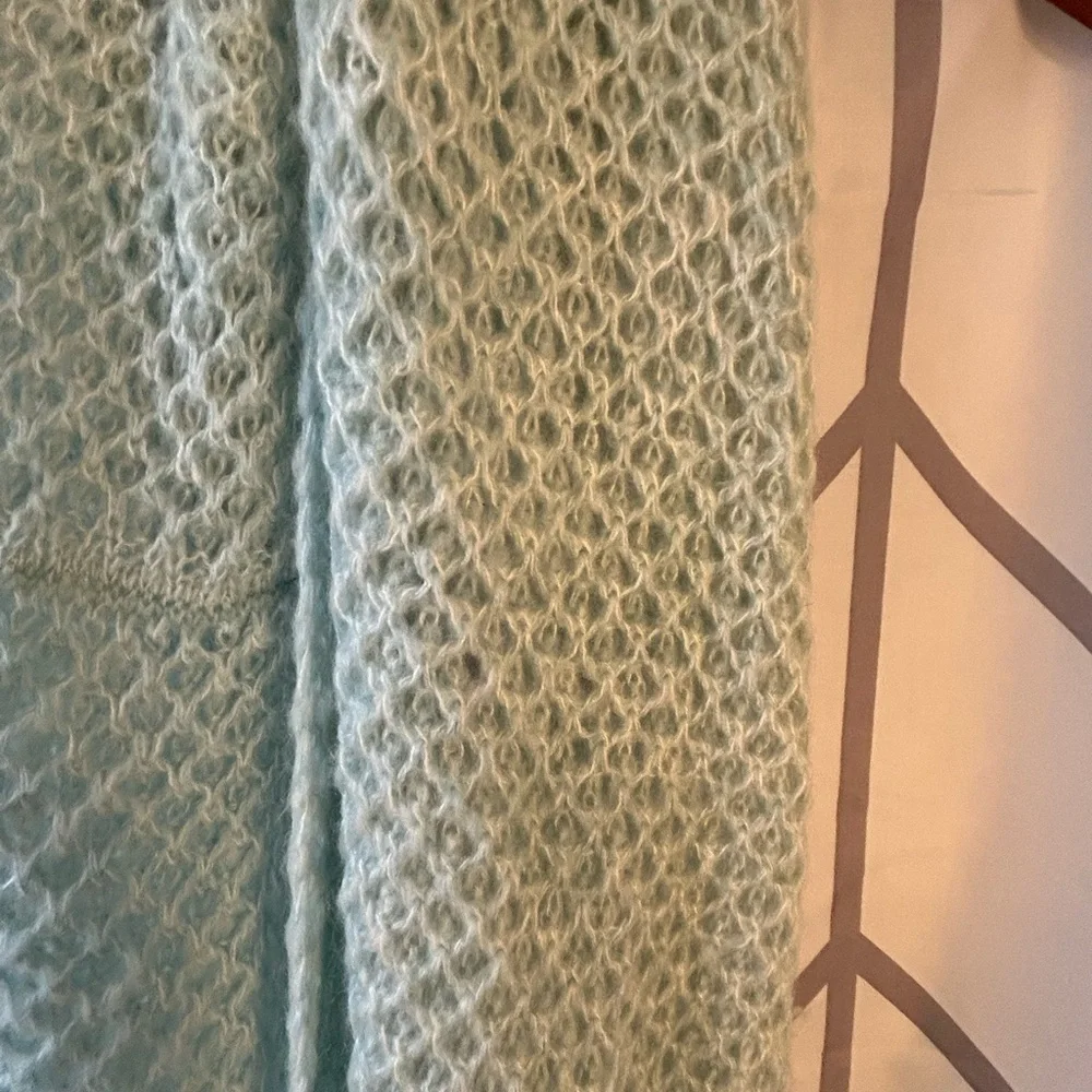 LOFT Mint Green Textured Scarf